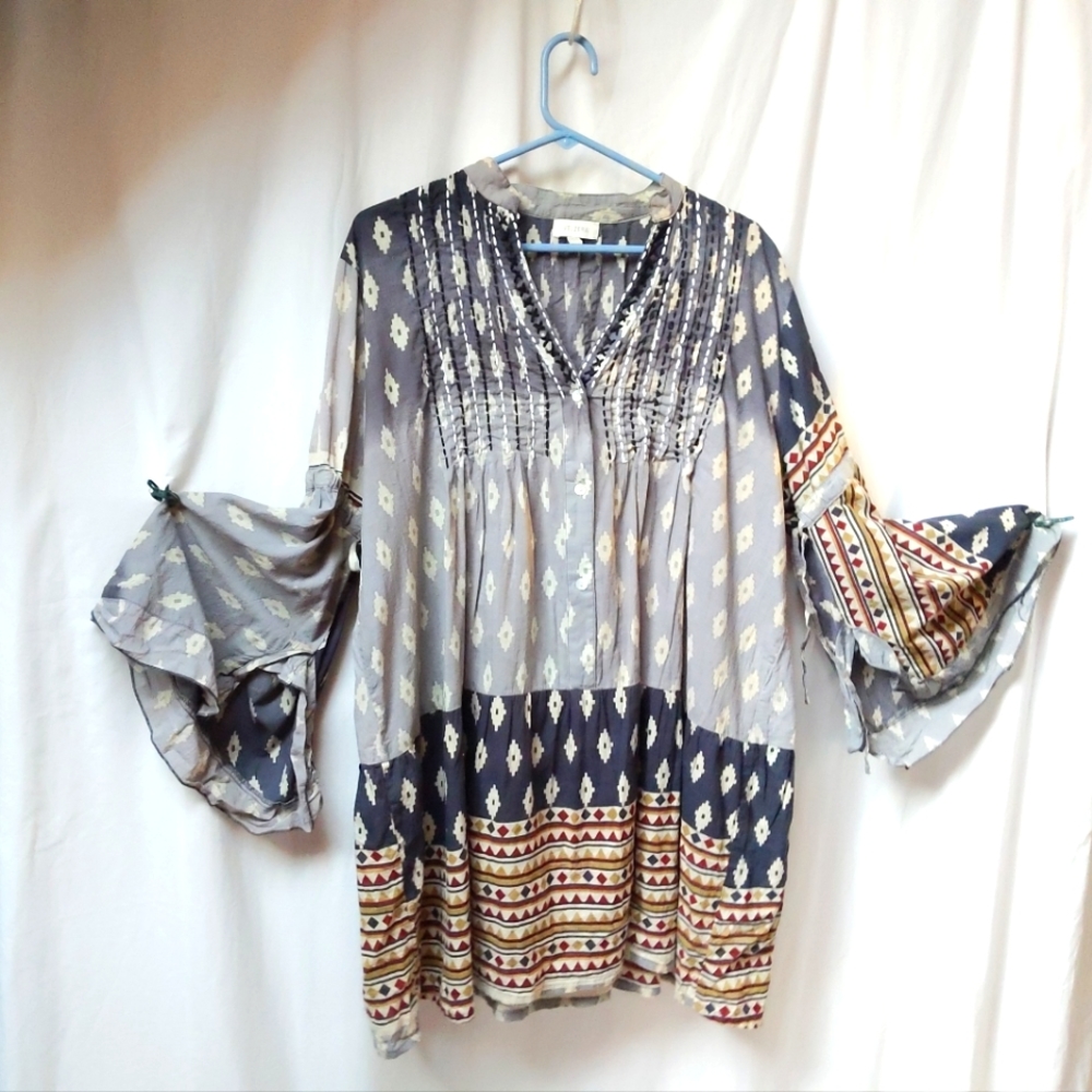Velzera Ombre embroidered tunic